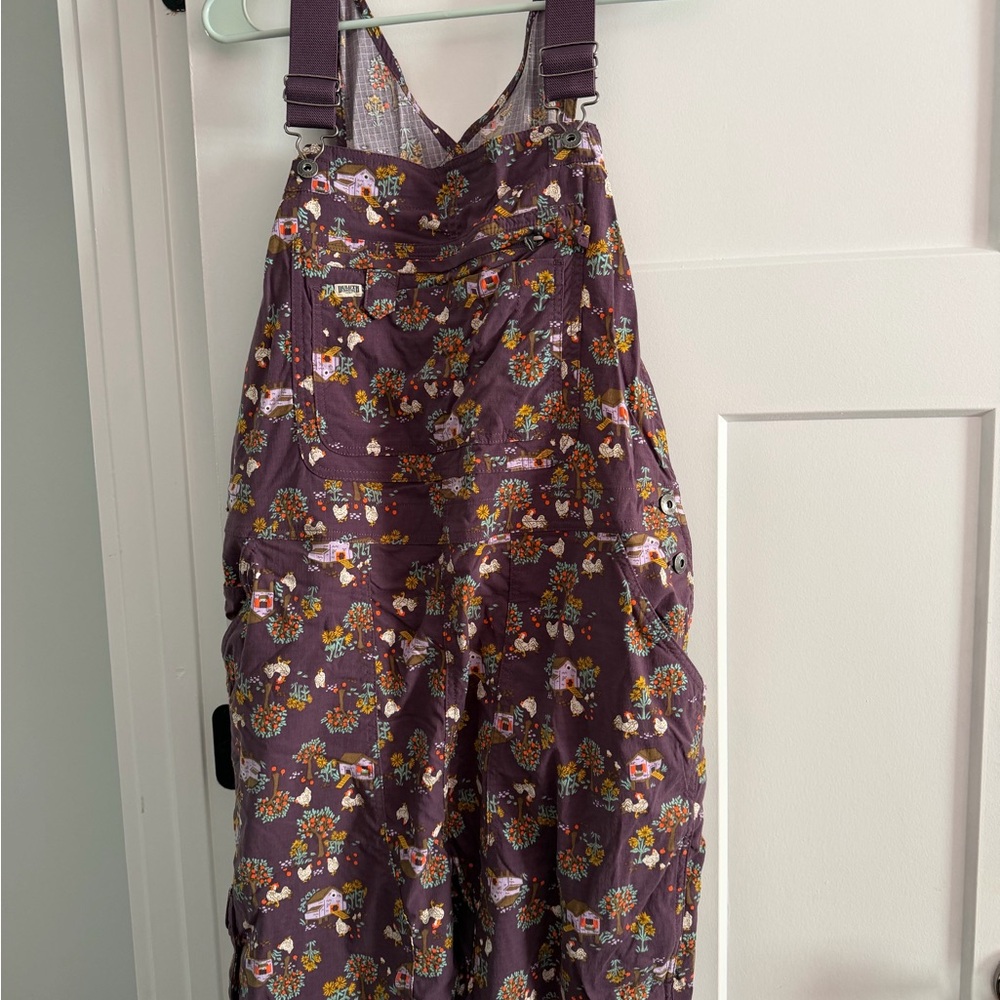 Duluth Trading Co Purple Patterned Overall  XL - Picture 7 of 10